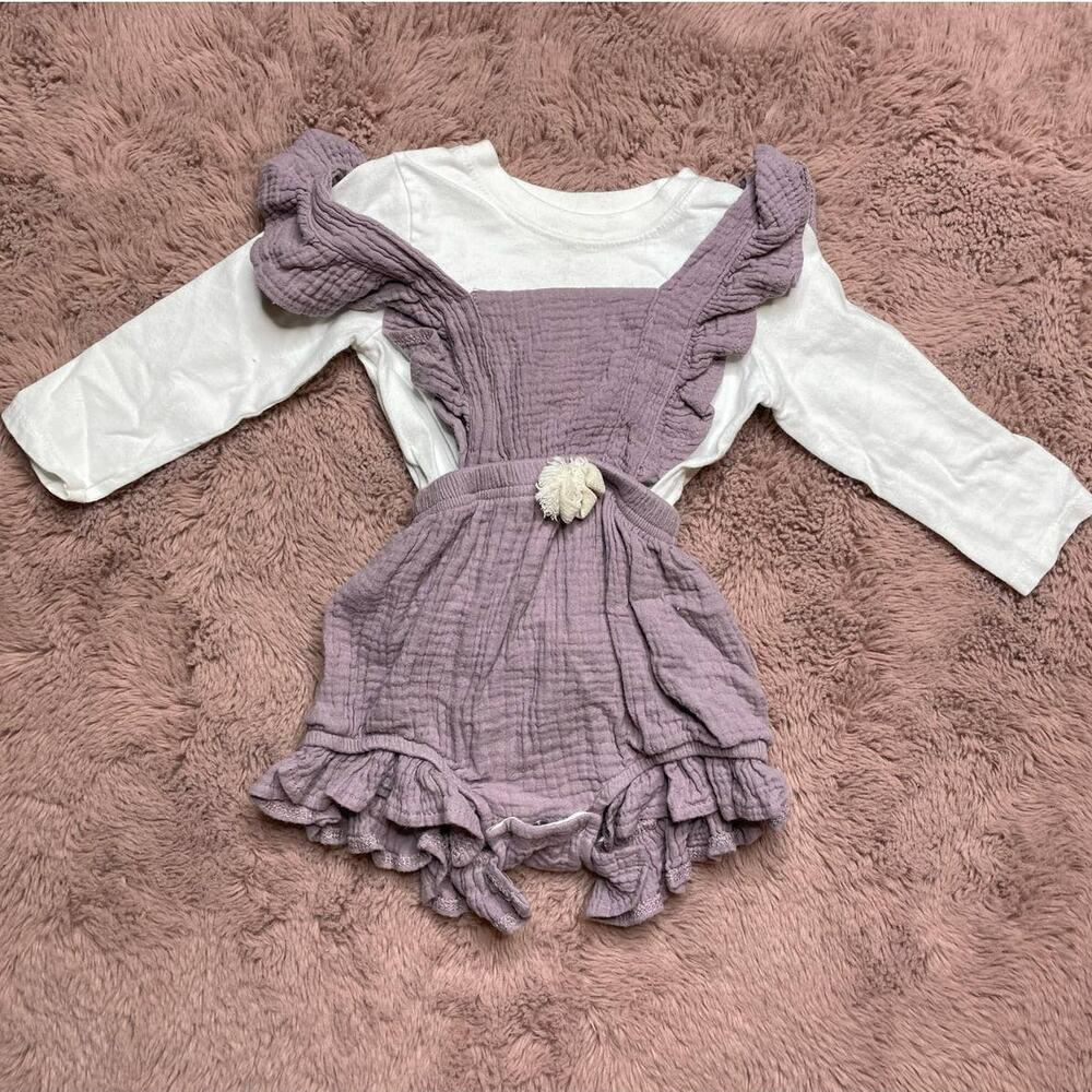 Baby Girl Ruffle Sleeveless Boutique Romper size 18 mo